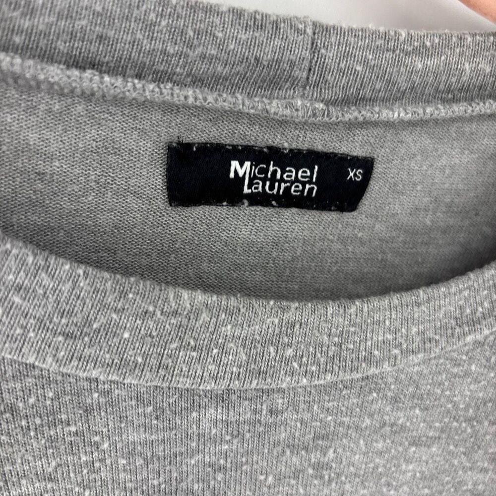 Michael Lauren womens gray preowned soft rainbow crew neck sweatshirt XSmall - Picture 3 of 8